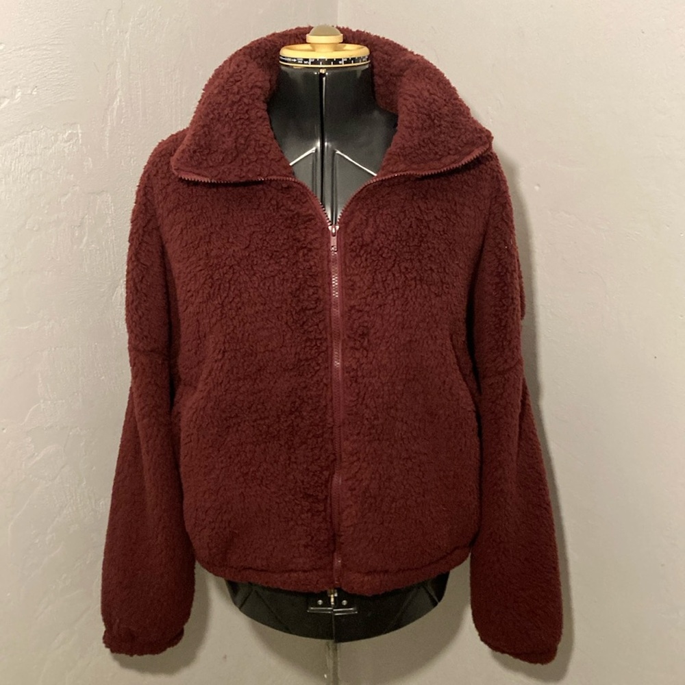 SO (Khol’s) The Cozy Jacket Maroon Rose